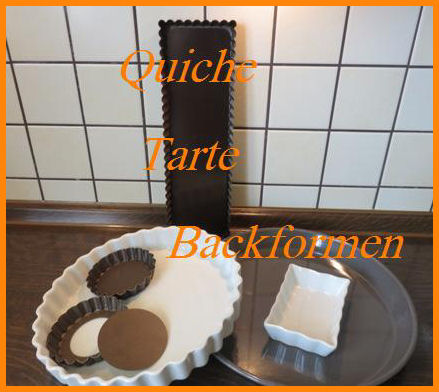 Tarte-Quiche-Formen für Mürbteig und Pasteteteig