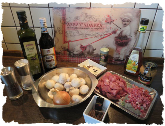 Belgischer Bier - Schmortof Zutaten