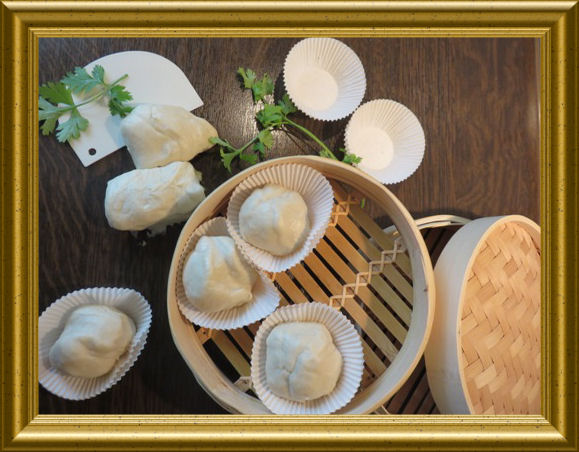 Kokosnussbrötchen gedämpft aus dem Bambuskorb (2)