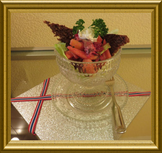 Sildsalat - Norwegischer heringssalat