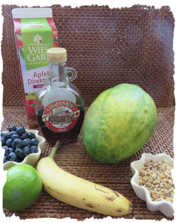 Papaya trifft Heidelbeere Smoothie (2)