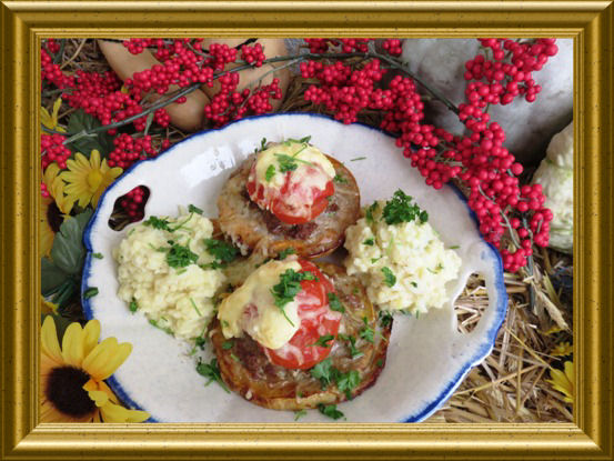 Gefüllte Kürbisringe aus Sibirien