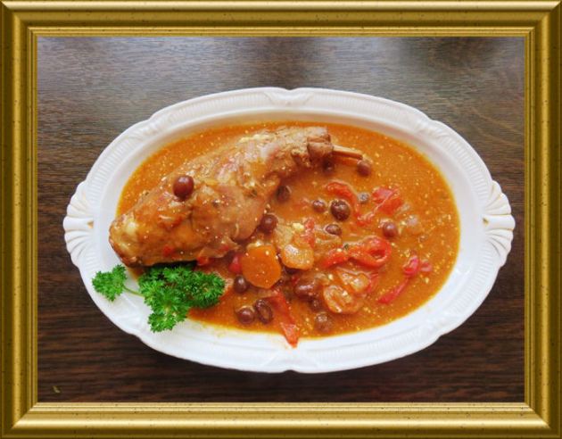 Geschmortes Kaninchen aus der Taraland Lehrküche