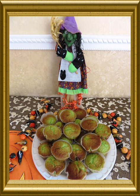 Grüne Halloween Muffins 2015