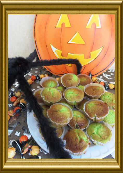 Grüne Halloween Muffinsaus der Taraland Lehrküche