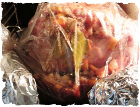 Kalbshaxe mit Wirsinggemüse und Pfifferlingen zu Backkartoffeln (3)