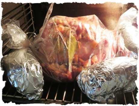 Kalbshaxe mit Wirsinggemüse und Pfifferlingen zu Backkartoffeln (4)