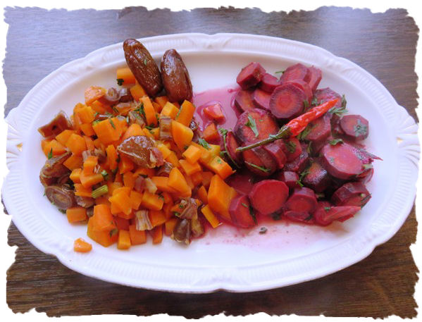 Möhren Karotten Gemüse zweierlei 