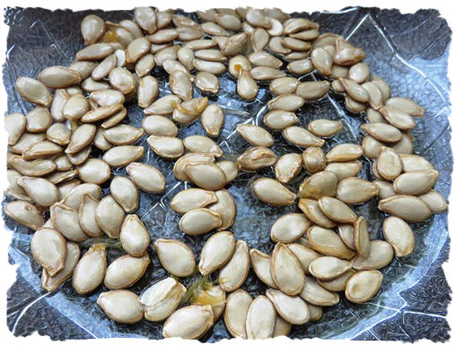 Kürbiskerne für Kürbis-Kichererbsen Topf mit CousCous 