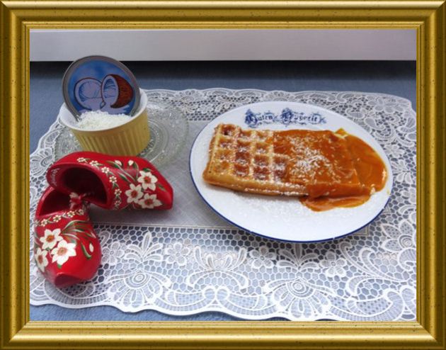 Kokoswaffeln mit Mangopüree aus der Taraland Lehrküche