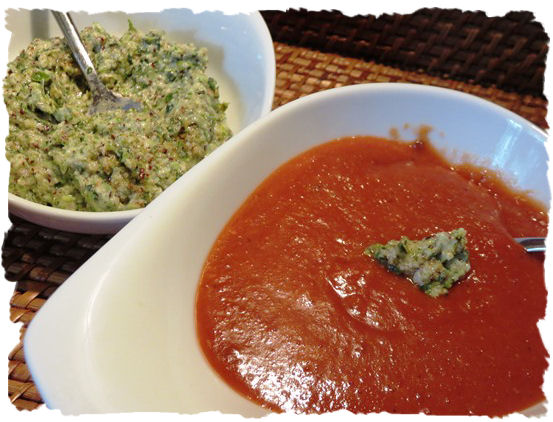 Rote Linsensuppe mit Topping aus der Taraland Lehrküche