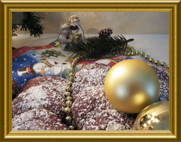 Christmas Crinkle Chocolate Cookies aus der Taraland Lehrküche