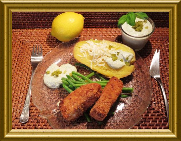 Gebackener Lachs mit Sauce Tatare aus der Taraland Lehrküche