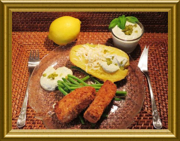 Gebackener Lachs mit Sauce Tatare aus der Taraland Lehrküche