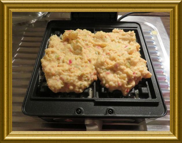 Kartoffel-Paprika-Waffeln aus der Taraland Lehrküche