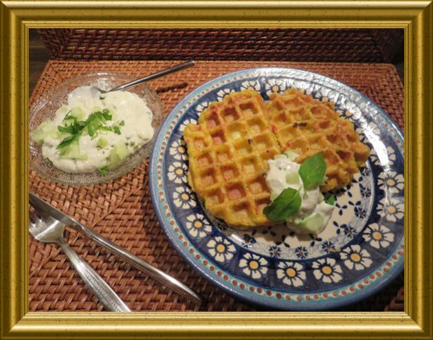 Kartoffel-Paprika-Waffeln aus der Taraland Lehrküche