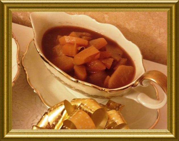 Pikante Birnenwürfel aus der Taraland Lehrküche