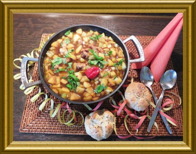 Putenpfanne mit Äpfeln aus der Taraland Lehrküche