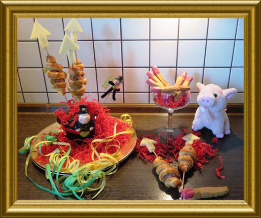 Silvesterraketen mit Streichhölzern aus der Taraland Lehrküche