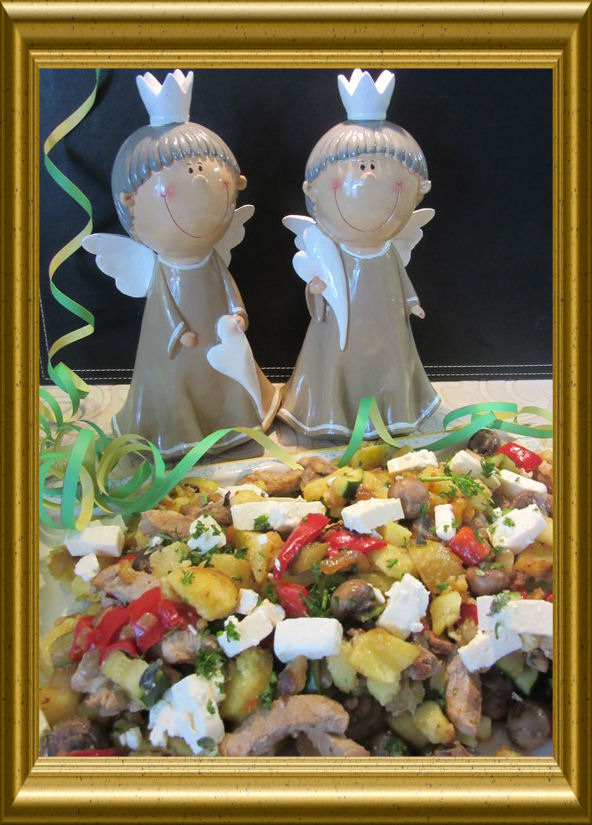 Schafskäse-Kartoffel-Pfanne aus der Taraland Lehrküche