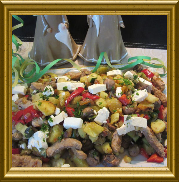 Schafskäse-Kartoffel-Pfanne aus der Taraland Lehrküche