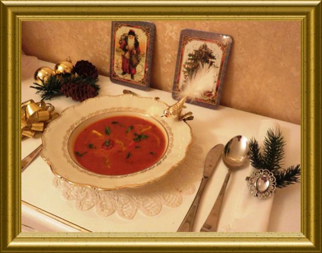Tomatencrémesuppe mit Basilikum aus der Taraland Lehrküche