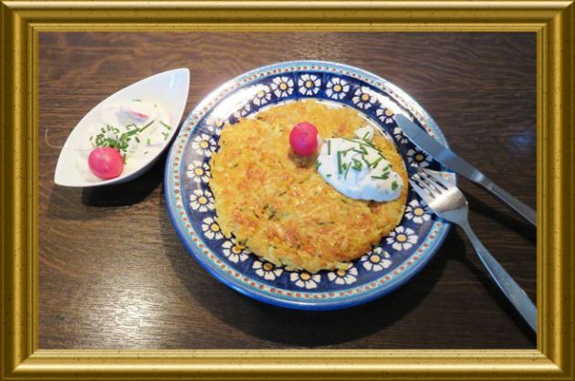 Puffer aus Kartoffeln und Kürbis aus der Taraland Lehrküche