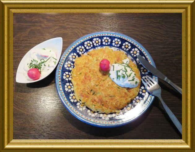 Puffer aus Kartoffeln und Kürbis aus der Taraland Lehrküche