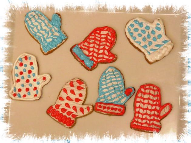 Fäustlinge für den Winter mit Icing aus der Taraland Lehrküche