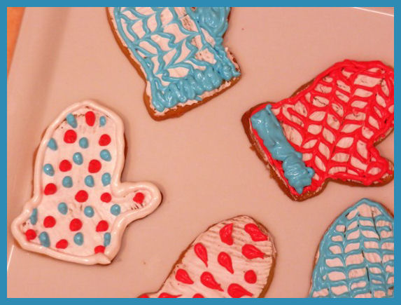 Fäustlinge für den Winter mit Icing aus der Taraland Lehrküche