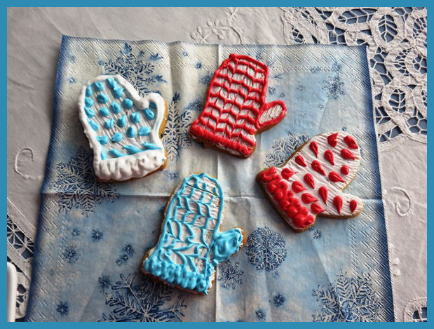 Fäustlinge für den Winter mit Icing aus der Taraland Lehrküche