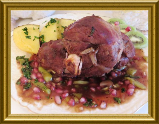 Neuseeländische Lammkeule mit Honig-Ingwer aus der Taraland Lehrküche