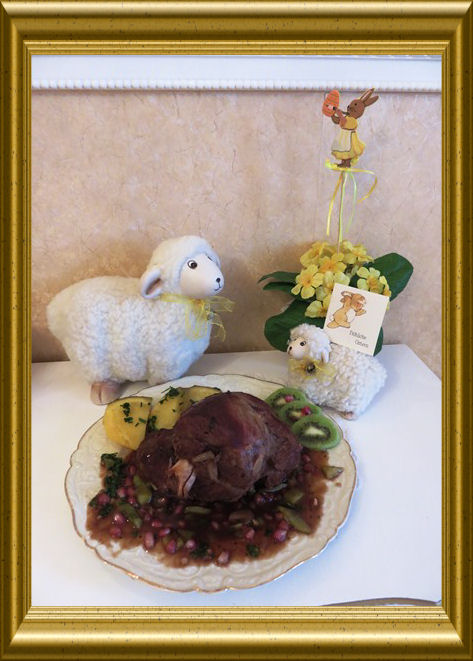 Neuseeländische Lammkeule mit Honig-Ingwer aus der Taraland Lehrküche