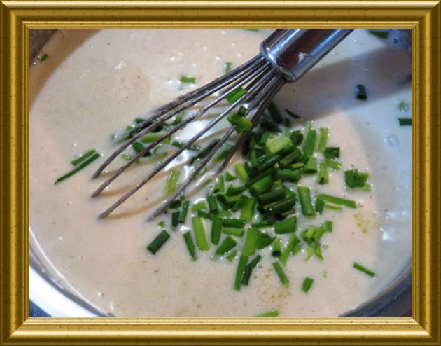 Sahne-Meereetich-Sauceaus der Taraland Lehrküche