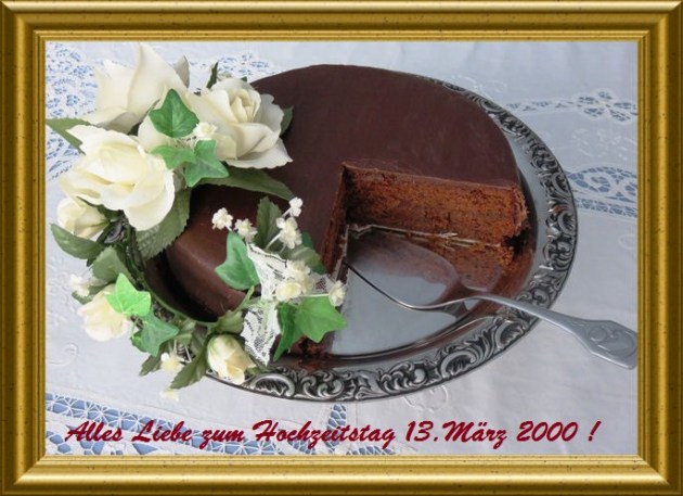 Sachertorte á la Taraland zum 13.März 200 - Unser Hochzeitstag!