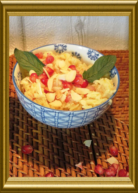 Mandel-Granatapfel-Reis aus der Taraland Lehrküche