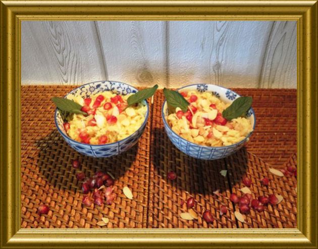 Mandel-Granatapfel-Reis aus der Taraland Lehrküche