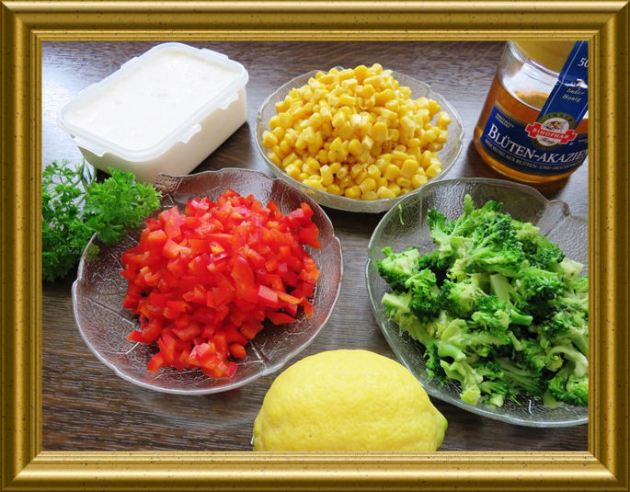 Broccoli-Mais-Salat aus der Taraland Lehrküche