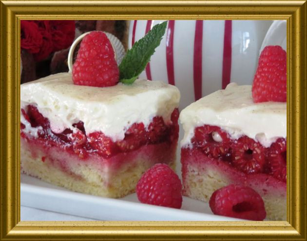 Himbeerschnitten aus der Taraland Lehrküche