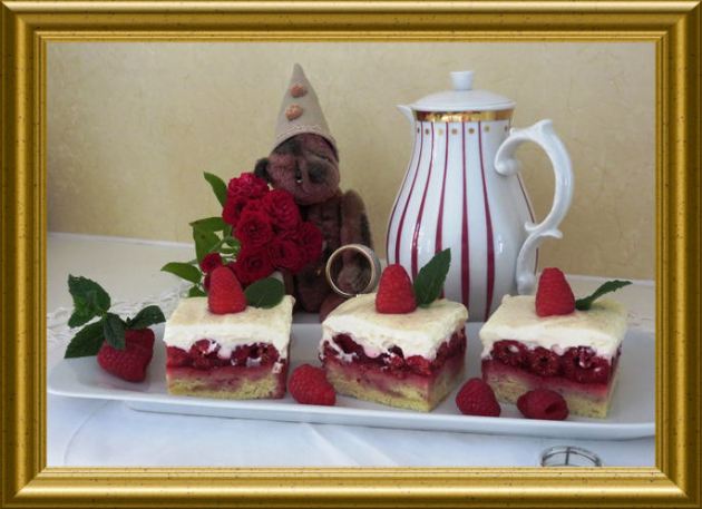 Himbeerschnitten aus der Taraland Lehrküche