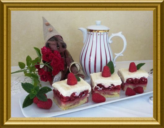 Himbeerschnitten aus der Taraland Lehrküche