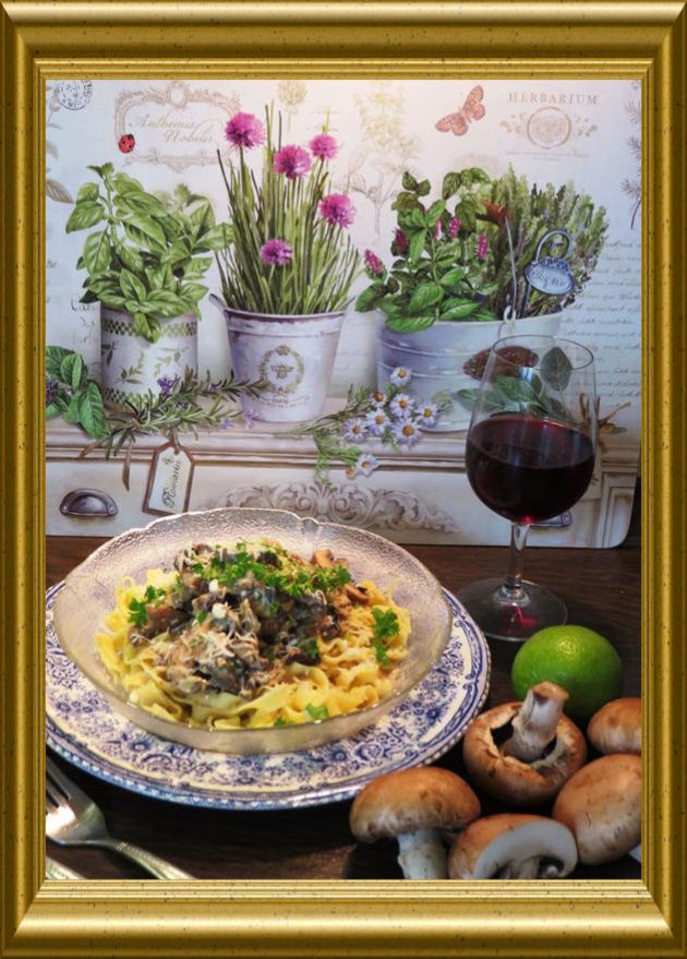 Steinpilz Champignon Pasta aus der Taraland Lehrküche