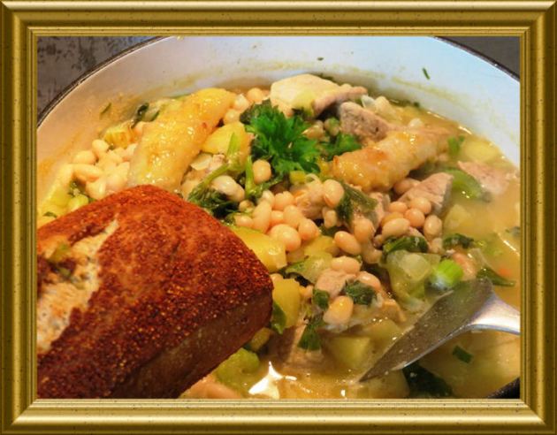 Weisse Bohnen mit Bananen aus der Taraland Lehrküche