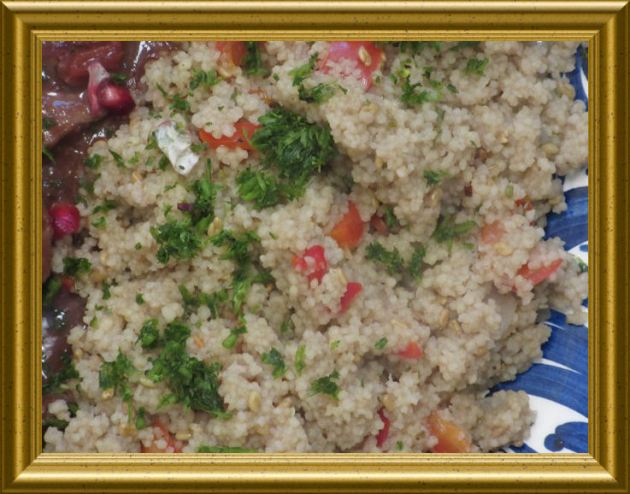 Georgischer CousCous mit Paprika aus der Taraland Lehrküche