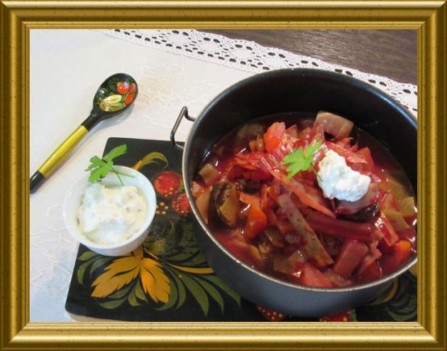 Russische Borschtsch aus der Taraland Lehrküche