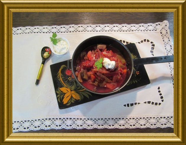 Russische Borschtsch aus der Taraland Lehrküche