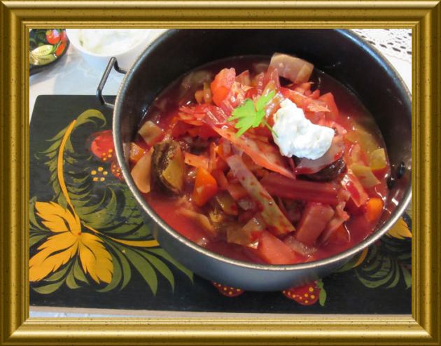 Russische Borschtsch aus der Taraland Lehrküche
