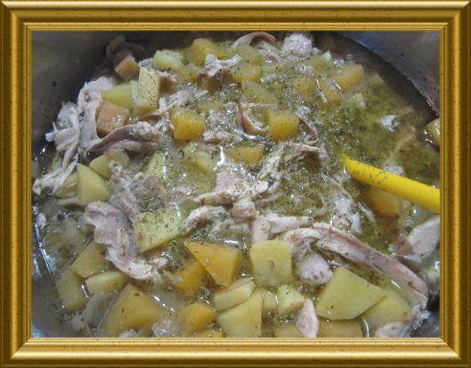 Wruggen mit Hähnchenfleisch aus der Taraland Lehrküche