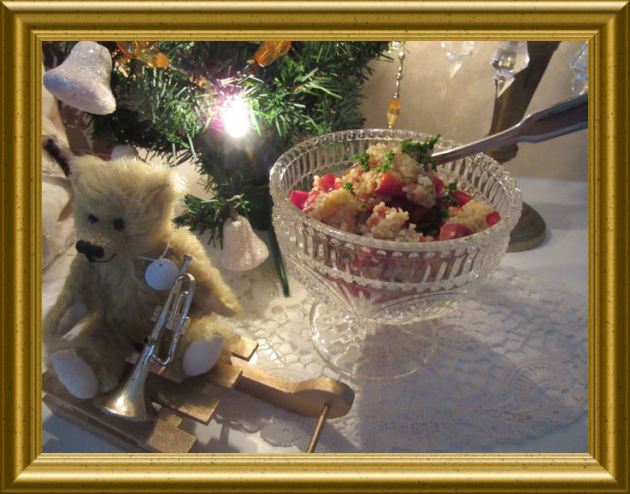 CousCous Salat mit Apfeltee Dressing aus der Taraland Lehrküche