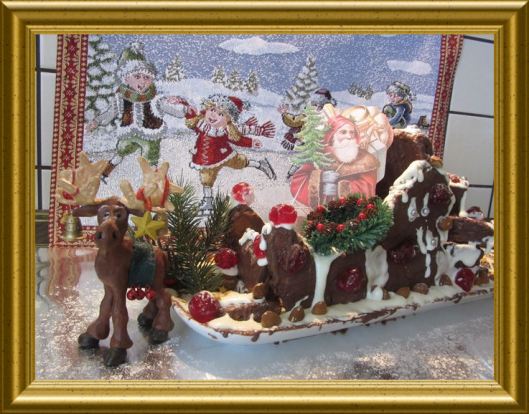 Nostalgieschlitten aus Lebkuchen aus der Taraland Lehrküche